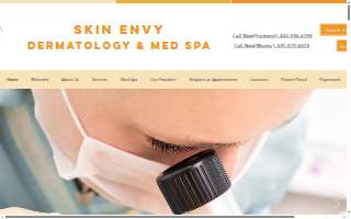 Skin Envy Dermatology website