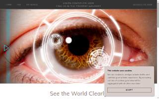 Vision Center Eye Care website