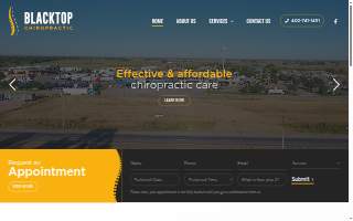 Blacktop Chiropractic website