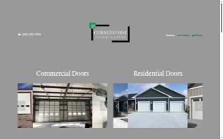 Cornerstone Overhead Doors website