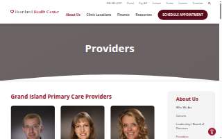Heartland Health Center Dental website