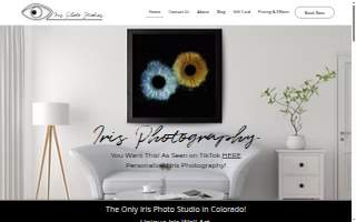 Iris Photography Studios website