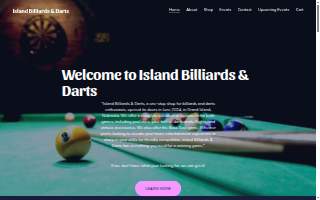 Island Billiards & Darts website