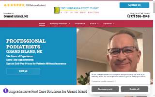 Mid Nebraska Foot Clinic website