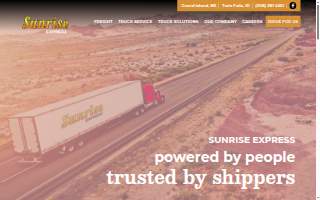 Sunrise Express website