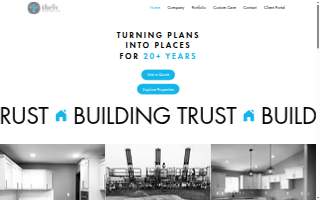 Thriv Construction website