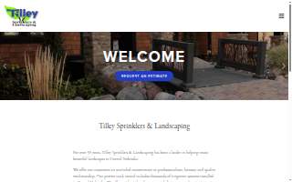 Tilley Sprinklers & Landscaping website