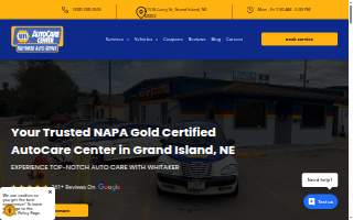 Whitaker Auto Repair website