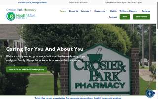 Crosier Park Pharmacy website