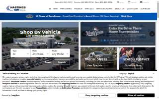 Hastings Ford website