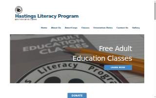 Hastings Literacy Program website