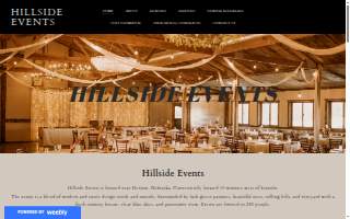 Hillside Events website