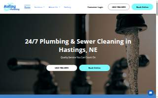 Holling Plumbing & Sewer Cleaning, LLC website