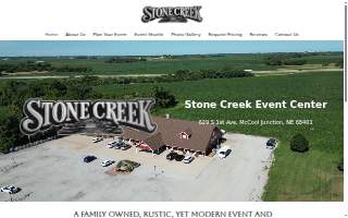 Stone Creek Event Center website