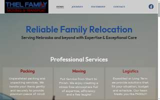 Thiel Family Moving & Transport website