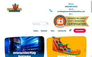 Tons of Fun Inflatables website