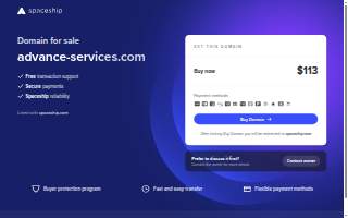 Advance Services, Inc. website