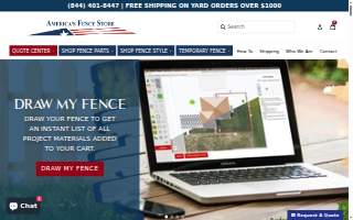 America's Fence Store website
