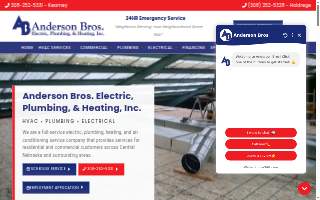 Anderson Bros Electric, Plumbing & Heating Inc - Kearney website
