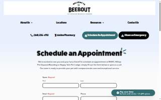 Beebout Veterinary Medical Center website