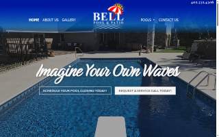 Bell Pool & Patio website