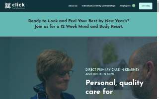 Click Family Healthcare website