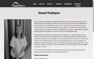 Hannah Washington - Realtor at Kearney Realty website