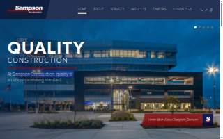 Sampson Construction of Kearney website