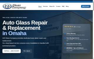 123 Glass Company of La Vista website