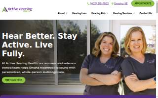 Active Hearing Health of La Vista website