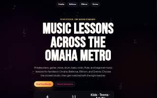 Adkins Music Lessons (Omaha, Gretna, Bellevue, Elkhorn) of La Vista website