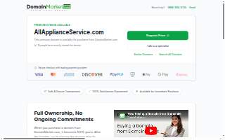 All Appliance Service website