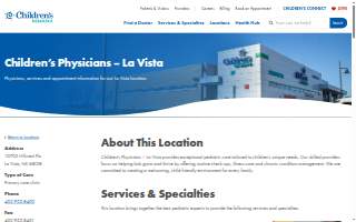 Children's Physicians – La Vista website