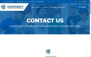 Connect Human Performance website