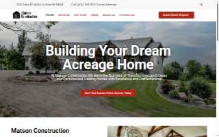 Matson Construction LLC website