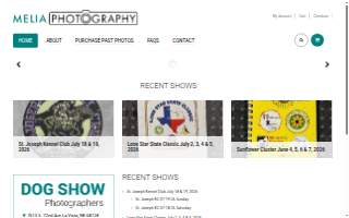 Melia Photography website