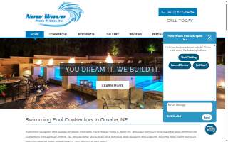 New Wave Pools & Spas Inc website