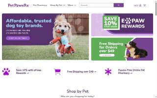 PetPawsRx website