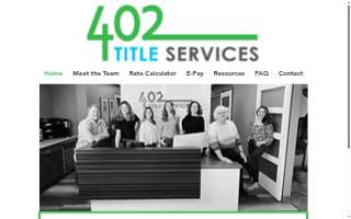 402 Title Services website