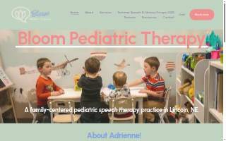 Bloom Pediatric Therapy website
