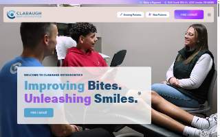 Clabaugh Orthodontics website