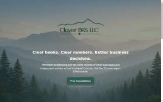 Clover Bookkeeping Solutions website