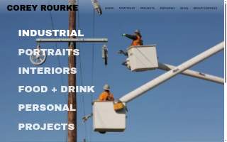 Corey Rourke Photography website