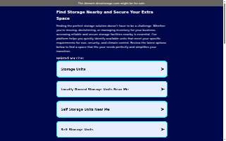 Dino's Storage website