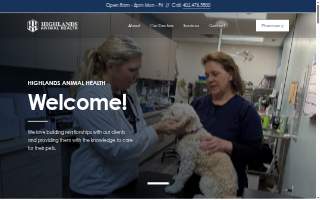 Highlands Animal Health website