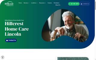 Hillcrest Home Care - Lincoln website