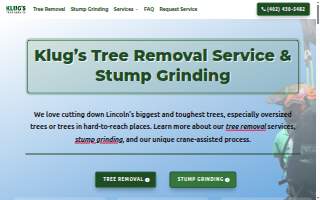 Klug's Tree Service website