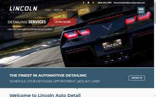 Lincoln Auto Detail website