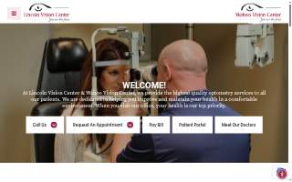 Lincoln Vision Center website