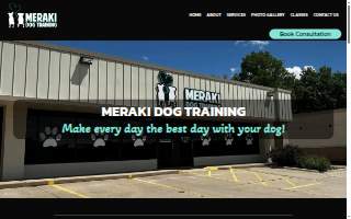 Meraki Dog Training website